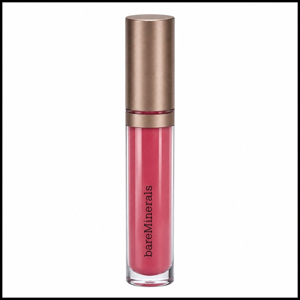 bareMinerals Mineralist Lip Gloss-Balm Imagination Dusty Rose Pink High Shine